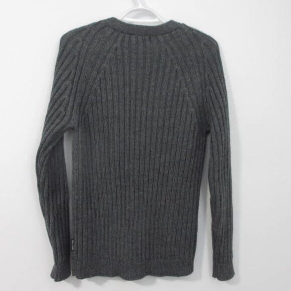 Woolovers Heavy 100% British Wool Ribbed Cardigan Preppy Minimalist - Picture 8 of 11